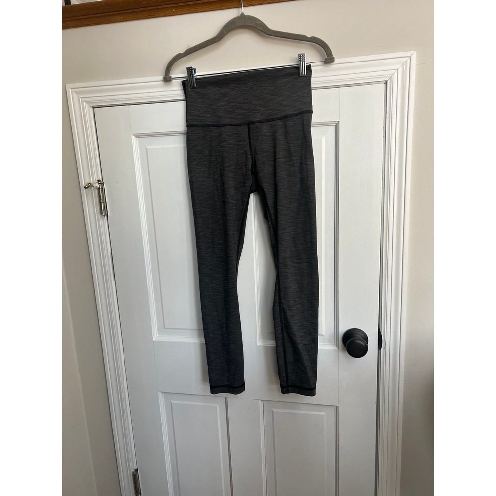 lululemon Wunder Under High-Rise Leggings in a heathered black womens 6